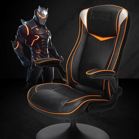 RESPAWN Fortnite Black Traditional Swivel Faux Leather Gaming Chair at ...