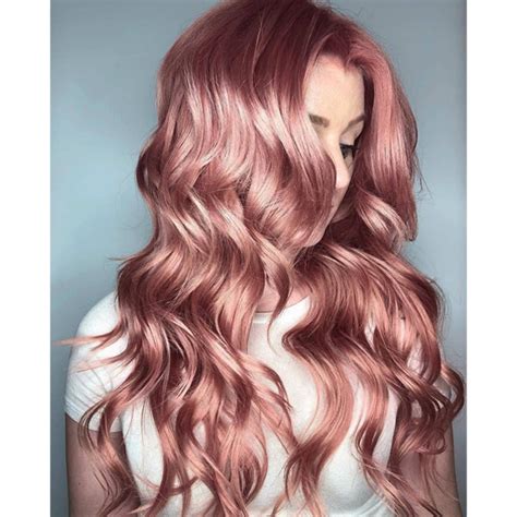 Rose Gold Hair Color Hair Color Rose Gold Curly Hair Styles Hair Styles