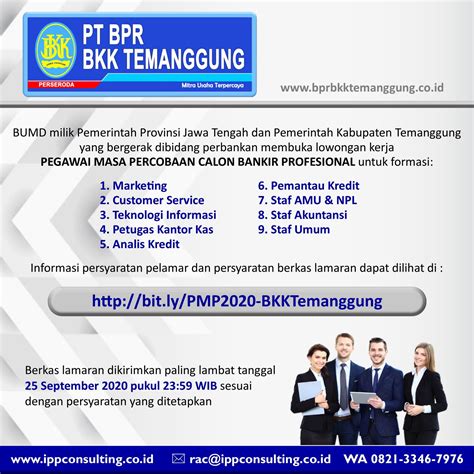 Lowongan Kerja Pt Bpr Bkk Temanggung Ipp Consulting