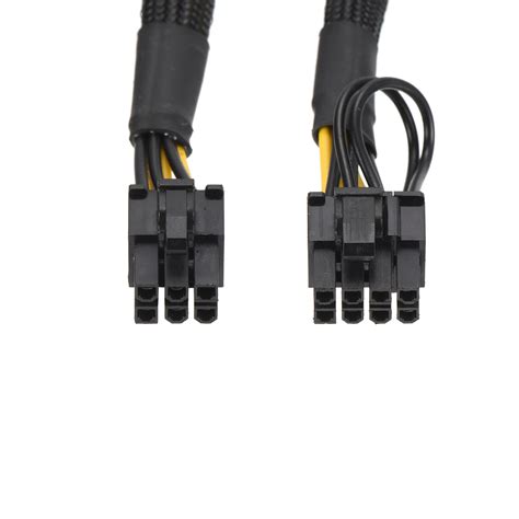 Pcie Cable 6 Pin Male To 8 Pin 62 Male Gpu Cable Extension 720mm283 Ebay