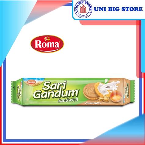 Jual Roma Sari Gandum Peanut Butter Gr Biskuit Krim Kacang Shopee