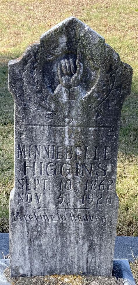 Minnie Belle Higgins 1862 1926 Find A Grave Memorial