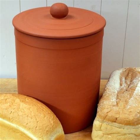 Terracotta Bread Crock Weston Mill Pottery Uk