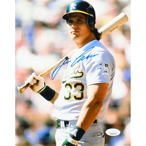 Jose Canseco Signed Athletics 8x10 Photo JSA Pristine Auction