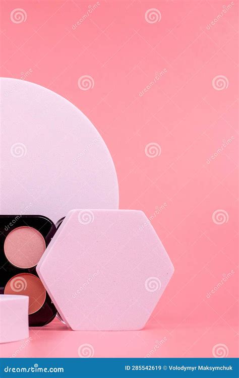 Beauty Background With Facial Cosmetic Products With Empty Copy Space Makeup Skin Care Concept