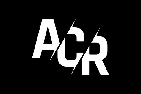 monogram acr logo design graphic  greenlines studios creative fabrica