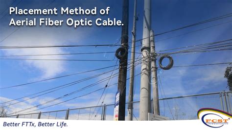 Placement Method Of Aerial Fiber Optic Cable