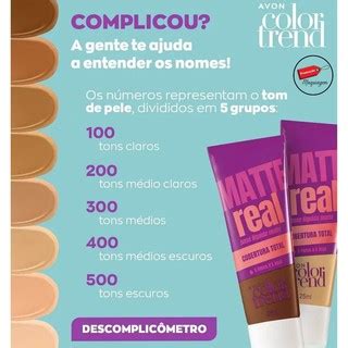 Base Líquida Matte Real Color Trend Avon A Prova D Água Shopee Brasil