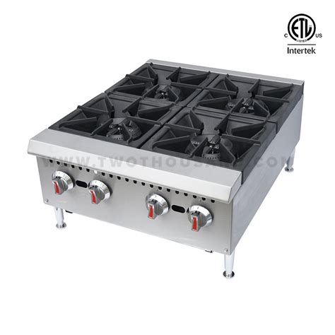 2 Burners 60000btu Hr Etl Commercial Gas Hot Plate Ghp 2l Chinese Restaurant Equipment