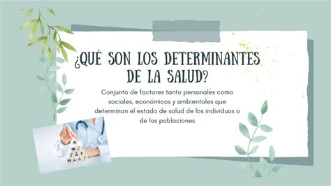 Determinantes De La Salud Epidemiología Medicina Pdf