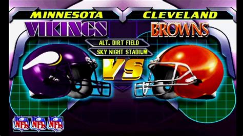 Nfl Blitz 2000 Ps1 Vikings Vs Browns Youtube