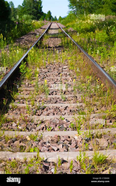 Unused Railway Tracks Stock Photo Alamy