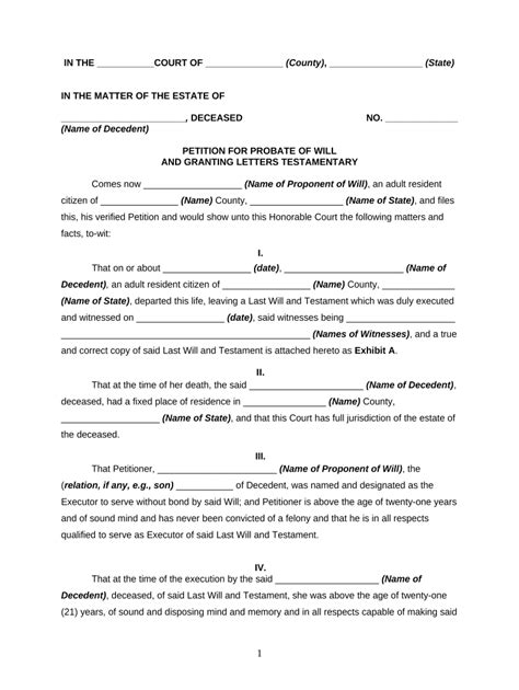 Petition Probate Form Fill Out Sign Online DocHub