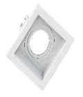 Lightllux Spot De Embutir Termopl Stico Ar Quadrado Recuado Branco