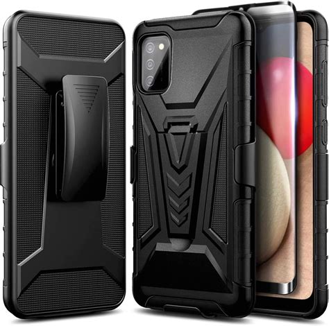 Compatible With Samsung Galaxy A03s Case With Belt Clip Holster Heavy Duty Rugged