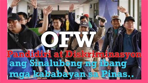 Mga Ofw Na Umowi Ng Pilipinas Pinagtabuyan Pinandirihan