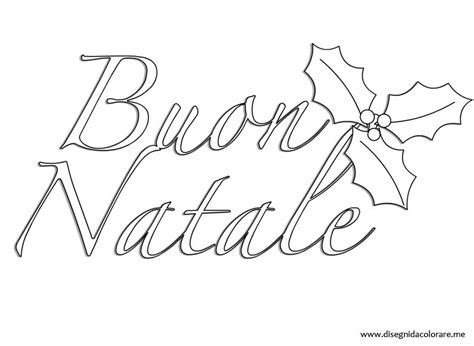 Buon Natale Scritte Natale Disegni Da Colorare