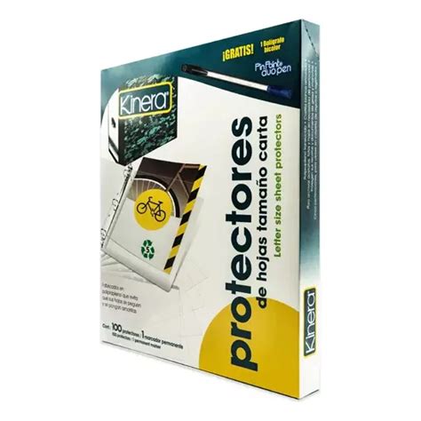 Protector De Hojas Kinera Tamaño Carta 100 Pzs Mercadolibre