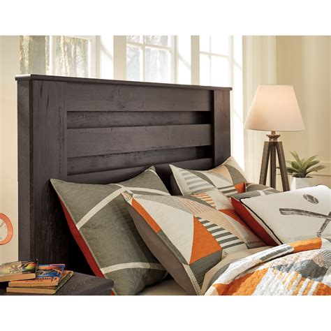 Signature Design By Ashley Brinxton B249 87 Full Panel Headboard With Modern Geometric Design