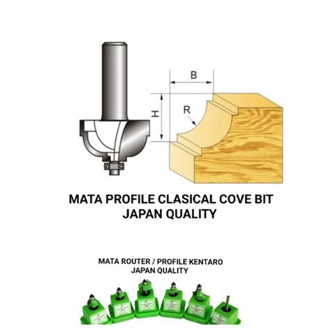 Jual MATA ROUTER CLASSICAL COVE BIT KENTARO JAPAN QUALITY Shopee