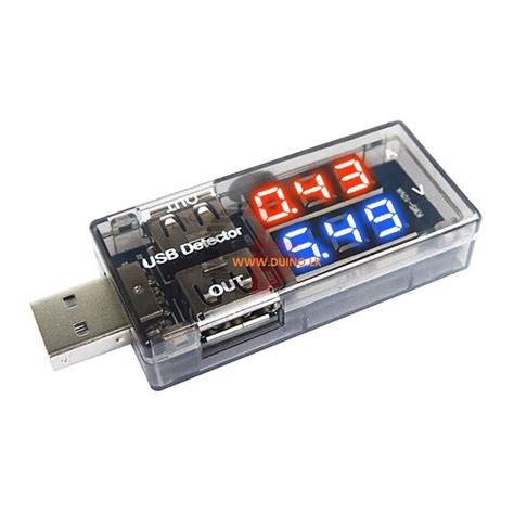 Mini Dual Display Usb Charger Current Voltage Tester V Duinolk