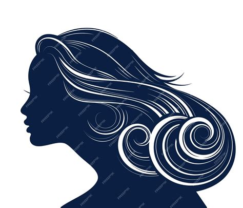 Premium Vector Woman Hair Style Silhouette