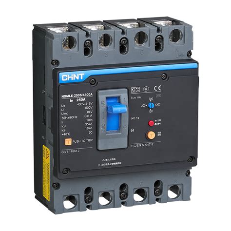 Earth Leakage Circuit Breaker Elcb Chint Nxmle S B P A