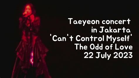 Taeyeon 태연 concert in Jakarta Can t Control Myself The Odd of Love 22