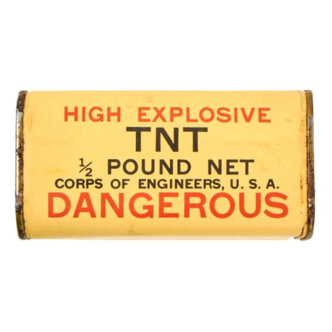 Original Us Wwii Corps Of Engineers High Explosive Tnt 12 Pound Blo