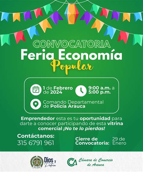 I Feria de la Economía Popular Cámara de Comercio de Arauca