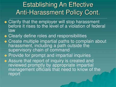 Ppt Creating An Effective Anti Harassment Policy Powerpoint