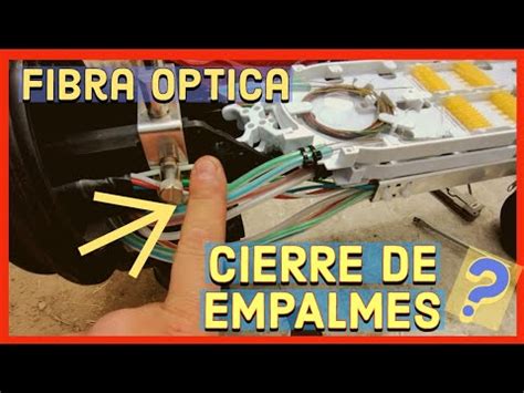 COMO armar una mufa de FIBRA ÓPTICA TELECOMUNICACIONES YouTube