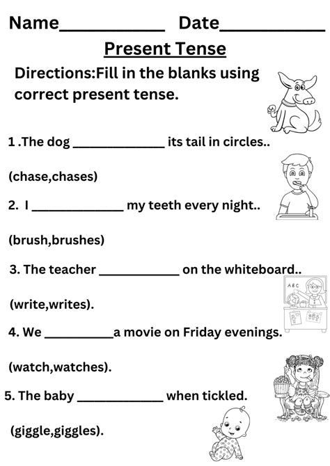 Simple Present Tense Worksheet 3 Free Downloadable Worksheets