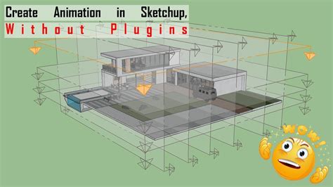 Create Conceptual Animation In Sketchup Without Plugins Youtube