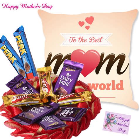 Cushiony Assortment 10 Assorted Cadbury Bars Mothers Day