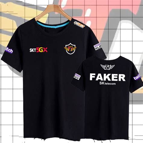 Lck 2021 2024 Lol Spring Season Skt T1 Pro Player Team Jersey T Shirt