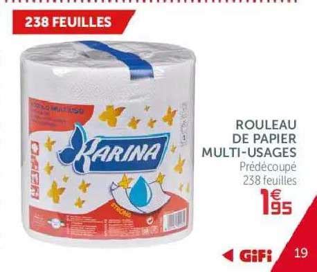 Promo Rouleau De Papier Multi Usages Chez GiFi ICatalogue Fr