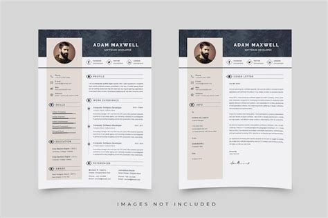 Premium Vector Vector Resume Designs Template