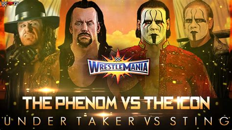 Wwe K Wrestlemania Undertaker Vs Sting Epic Highlights Youtube