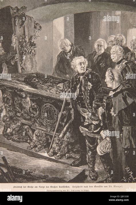 Fryderyk II The Great At The Coffin Of The Great Elector Frederick