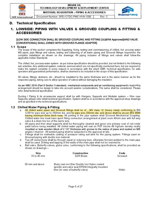 Chilled Water Pipe | PDF | Pipe (Fluid Conveyance) | Valve