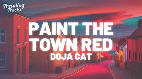 Doja Cat Paint The Town Red Clean Lyrics Youtube