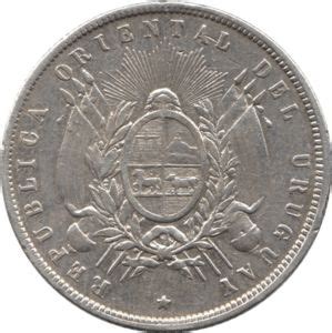 Moneda 1 Peso Uruguay 1830 1974 República Peso Circulación WCC