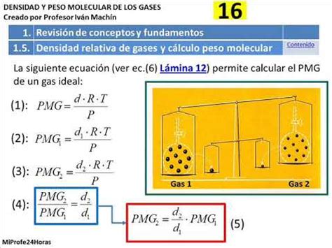 Densidad Y Peso Molecular De Los Gases YouTube