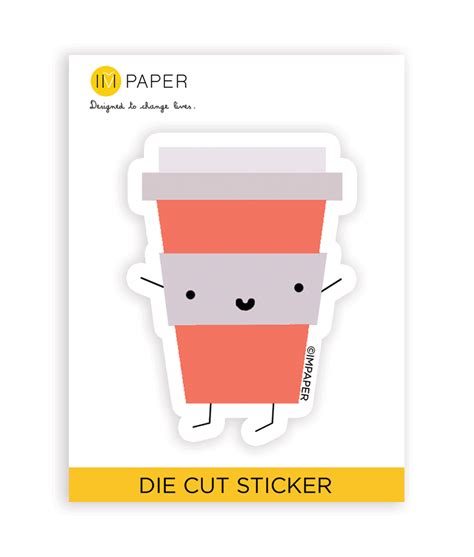 Coffee Cup Sticker - IMPAPER