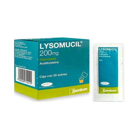 Lysomucil 200 Mg 30 Sobres