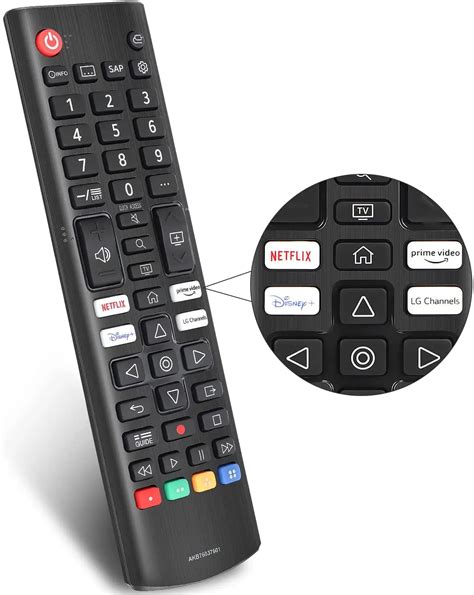 Remote Control Akb76037601 For Lg 55up7000pua 65up7000pua Lcd Led Smart Tv Netflix Disney 2021