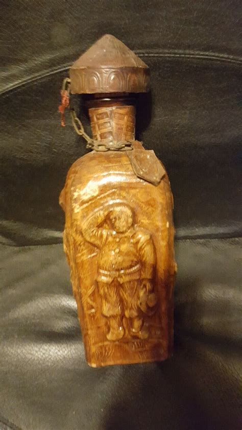 Hand Tooled Leather Decanter Gem