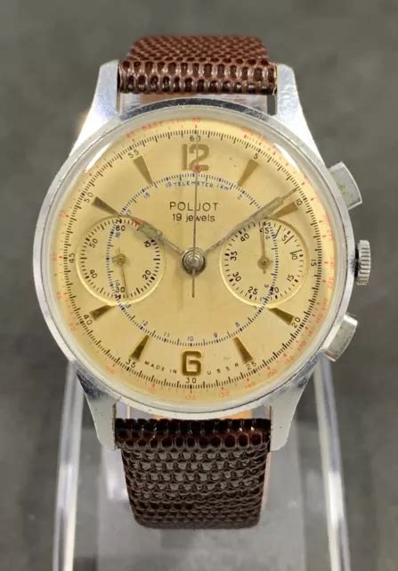 Strela Chronograph Poljot Cal S M Ch Z Authentic Ussr