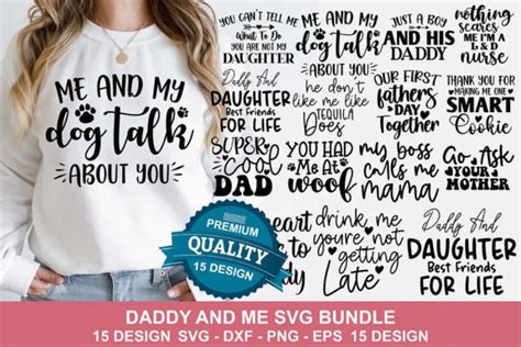 Daddy And Me Svg Bundle Graphic By Creativemomenul022 · Creative Fabrica